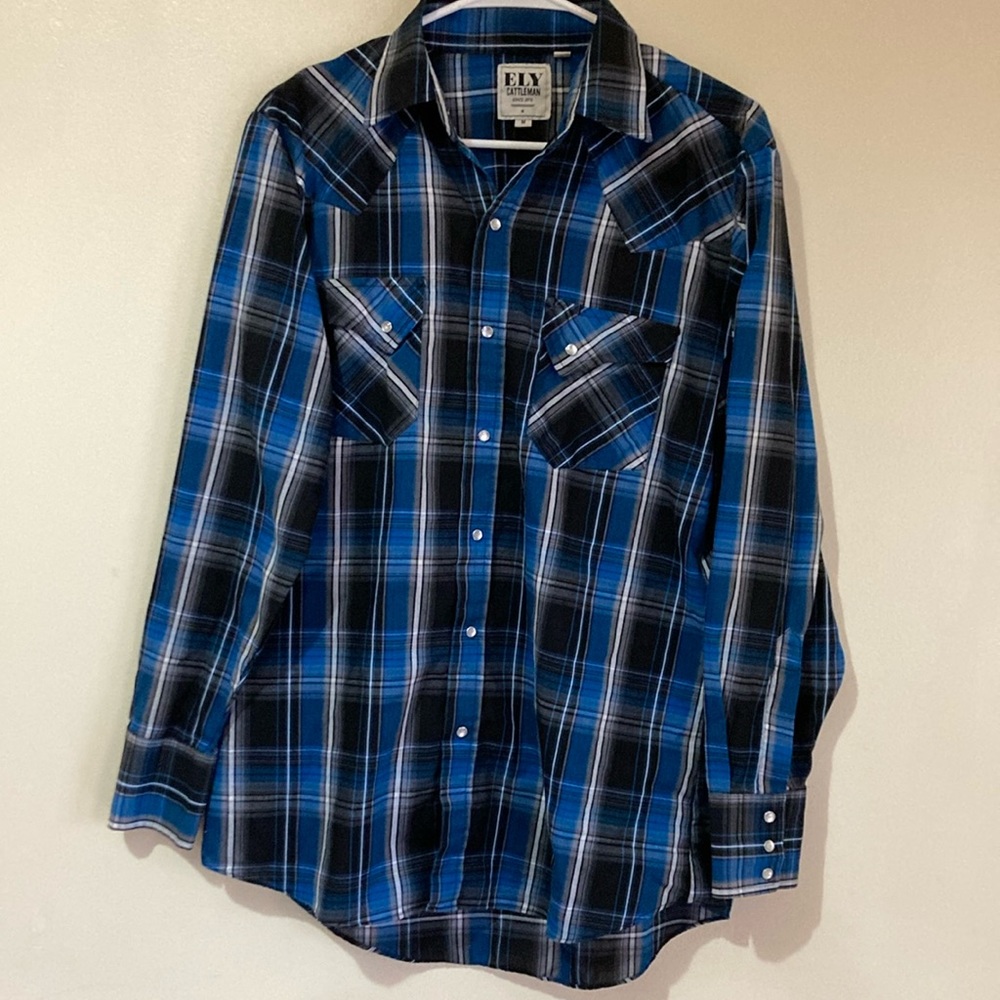 Ely cattleman lightweight western pearl snap shirt